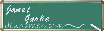 Janet Garbe Visitenkarte